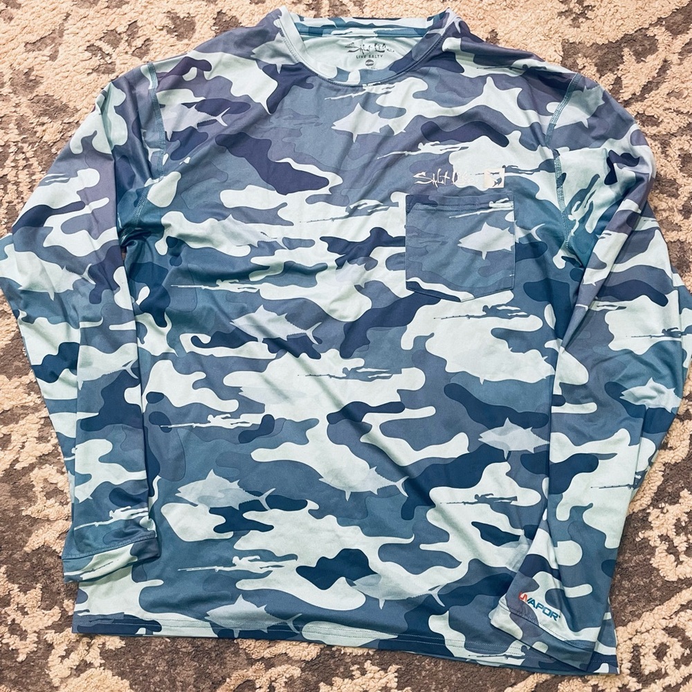 Salt Life Oceanic Camouflage Long Sleeve Tee